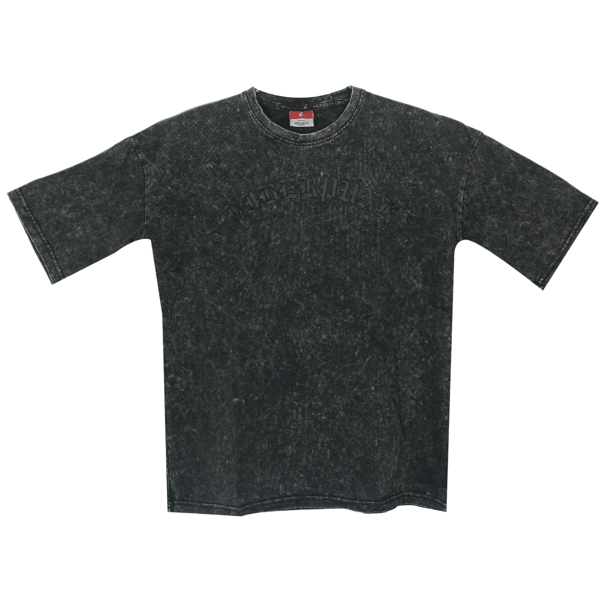 Premium Cotton Acid Washed Oversize Black T-shirt