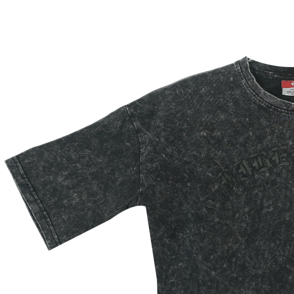 Premium Cotton Acid Washed Oversize Black T-shirt