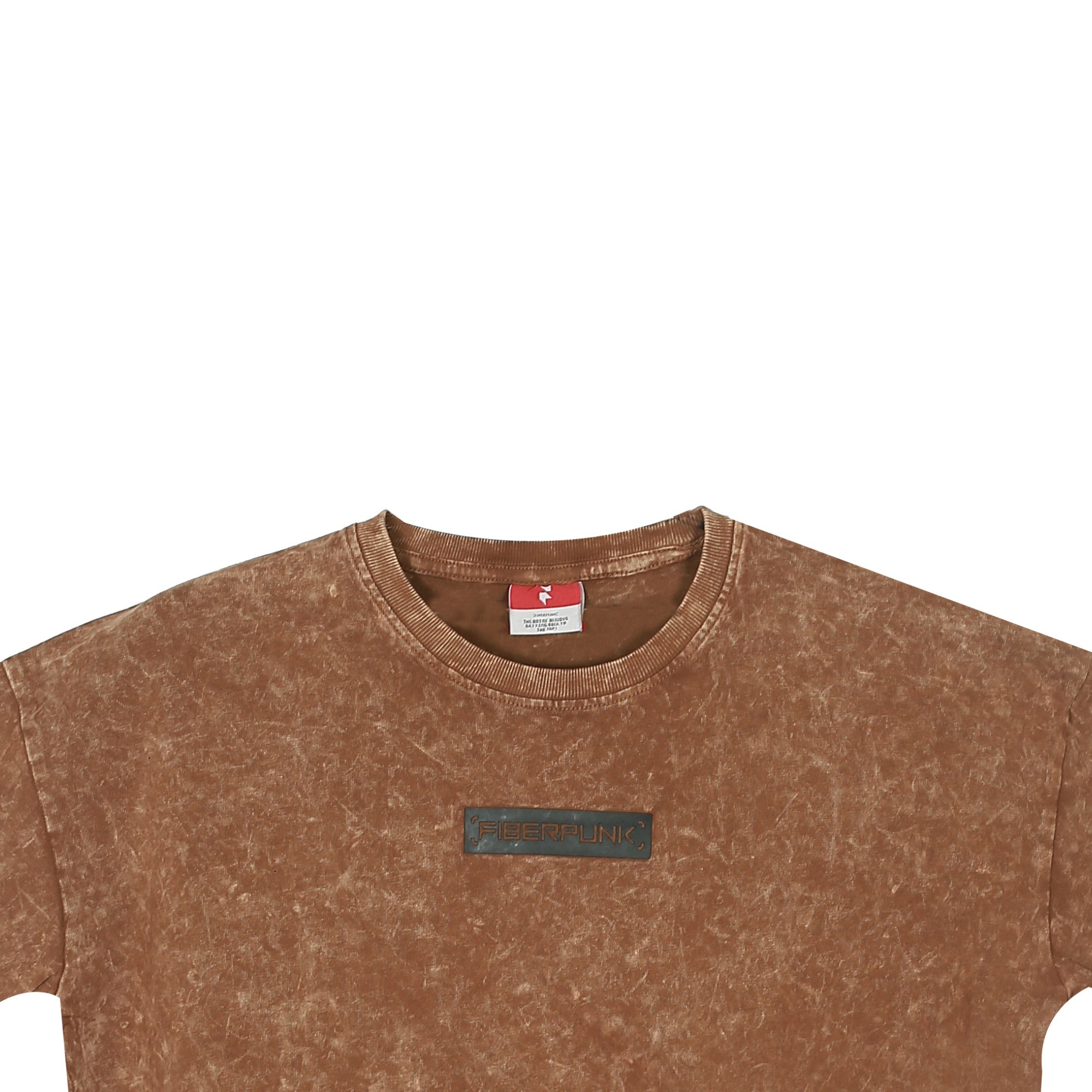 Premium Cotton Oversized Acid Washed Brown T-shirt